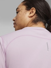 Puma Purple Womens Run Favorite T-Shirt - Image 5 of 6