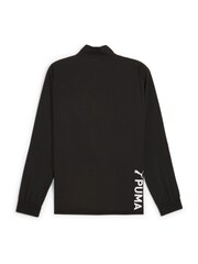 Puma Black Mens Fit Woven Quarter Zip Sweater - Image 2 of 2