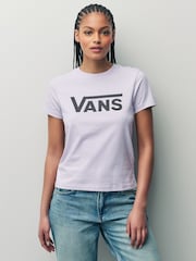 Vans Womens Purple Flying VCrew 100% Cotton T-Shirt - Image 1 of 6