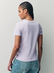Vans Womens Purple Flying VCrew 100% Cotton T-Shirt - Image 2 of 6