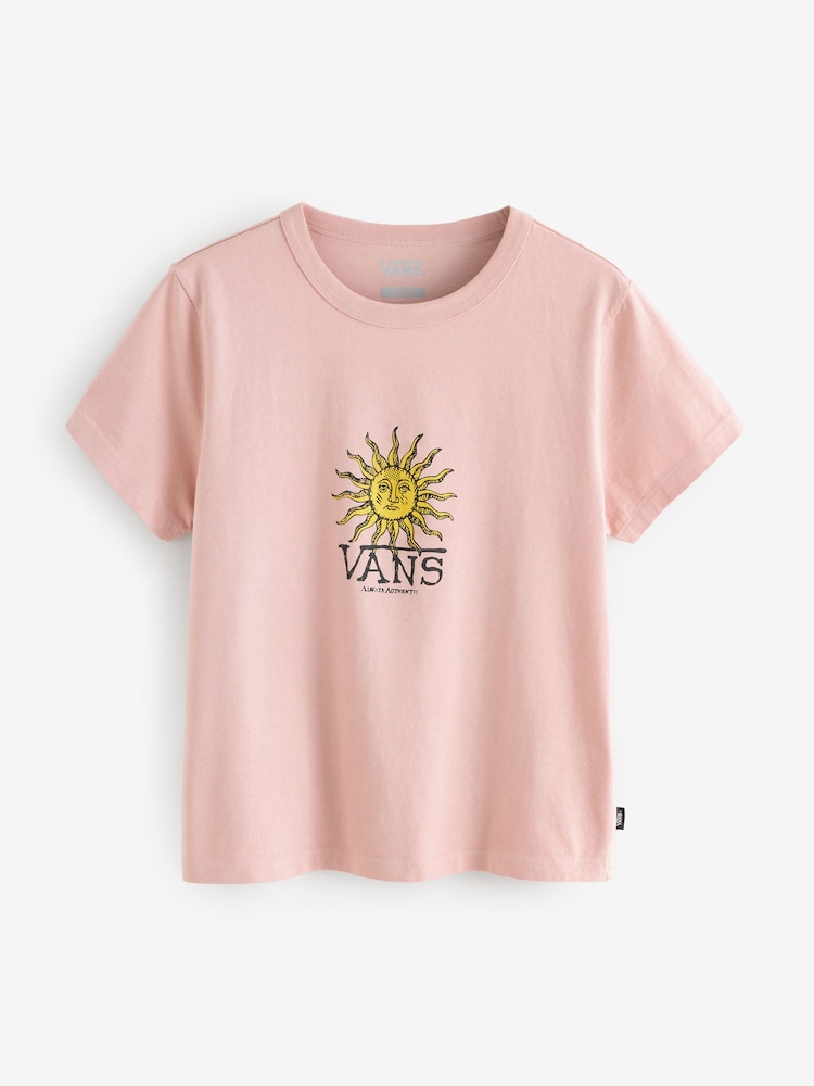 Vans Womens Pink Cosmic 100% Cotton T-Shirt - Image 5 of 5