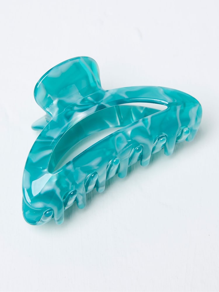 FatFace Green Half Moon Claw Clip - Image 1 of 2