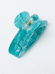 FatFace Green Half Moon Claw Clip - Image 2 of 2