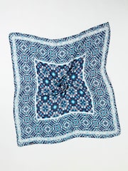 Schal mit Wolldesign und geometrischem Print - Bild 2 von 3