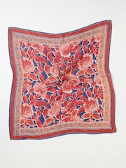 FatFace Blue Utopia Printed Hair Scarf - Image 5 of 5