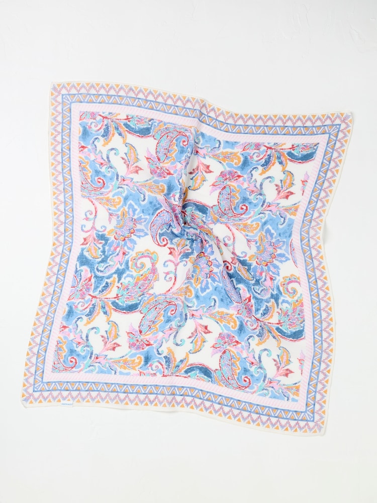FatFace Pink Utopia Printed Hair Scarf - Image 2 of 2
