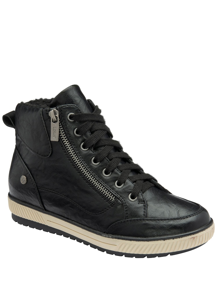 Lotus Black Casual Ankle Boots - Image 1 of 4 Lotus Black Casual Ankle Boots - Image 1 of 4