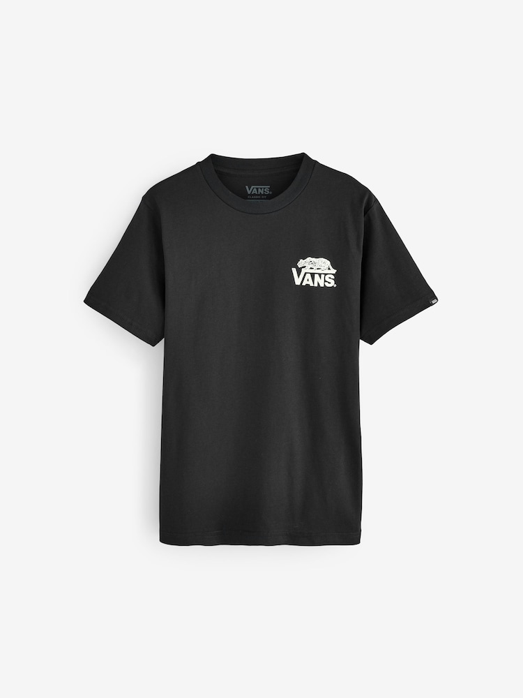 Vans Boys Sneaky 100% Cotton Black T-Shirt - Image 1 of 4