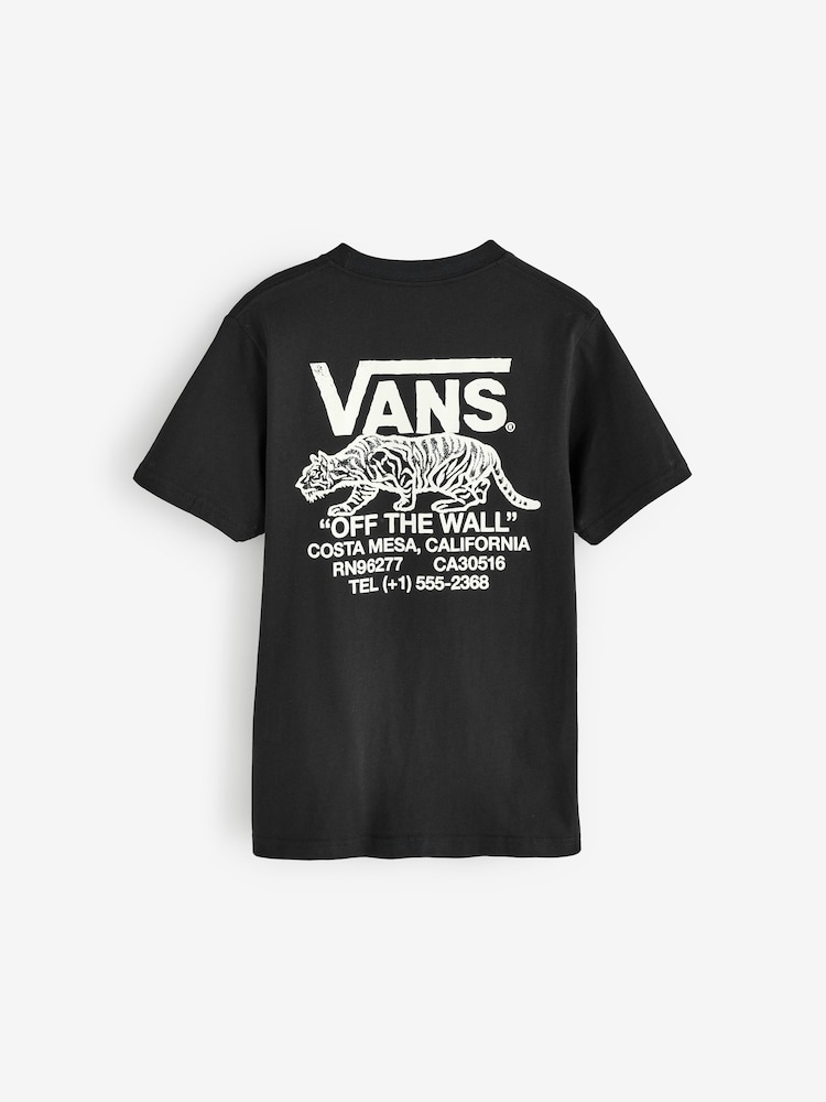 Vans Boys Sneaky 100% Cotton Black T-Shirt - Image 2 of 4