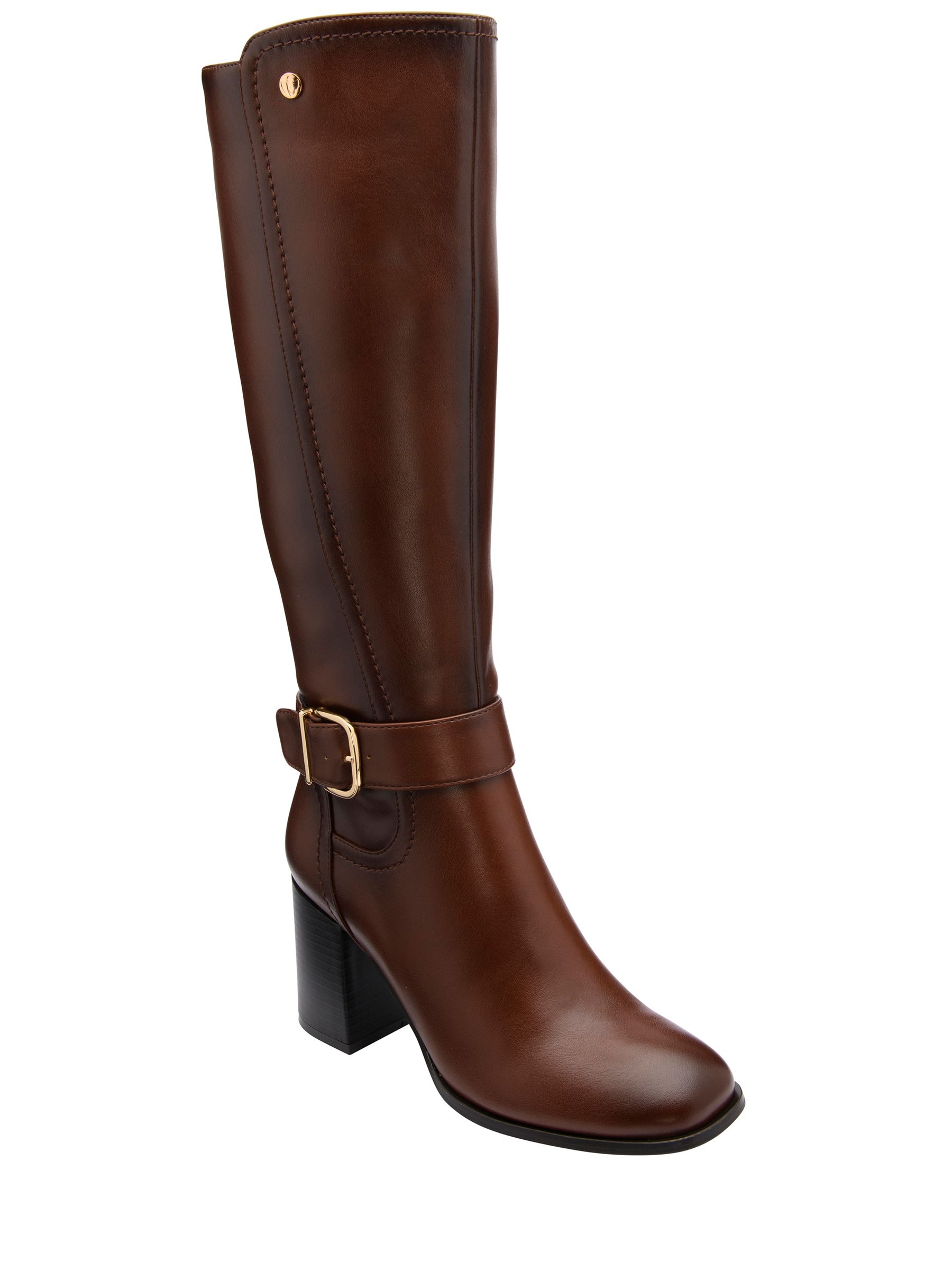 Lotus Women's Brown Black Heel Knee High Boots - Image 1