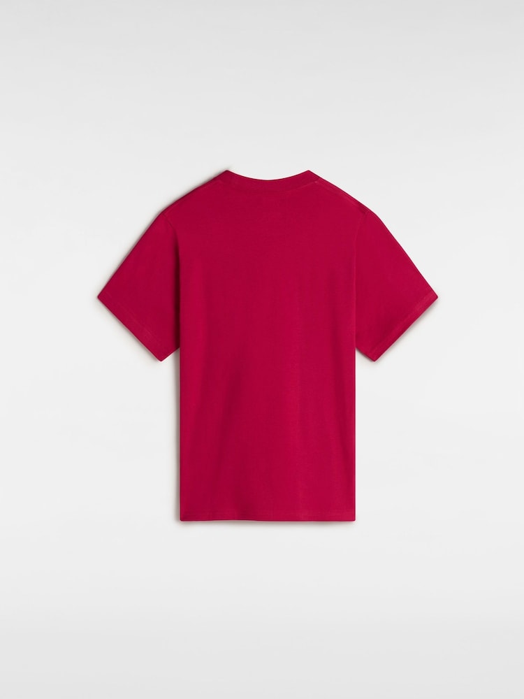 Vans Boys Red Classic 100% Cotton T-Shirt - Image 2 of 2