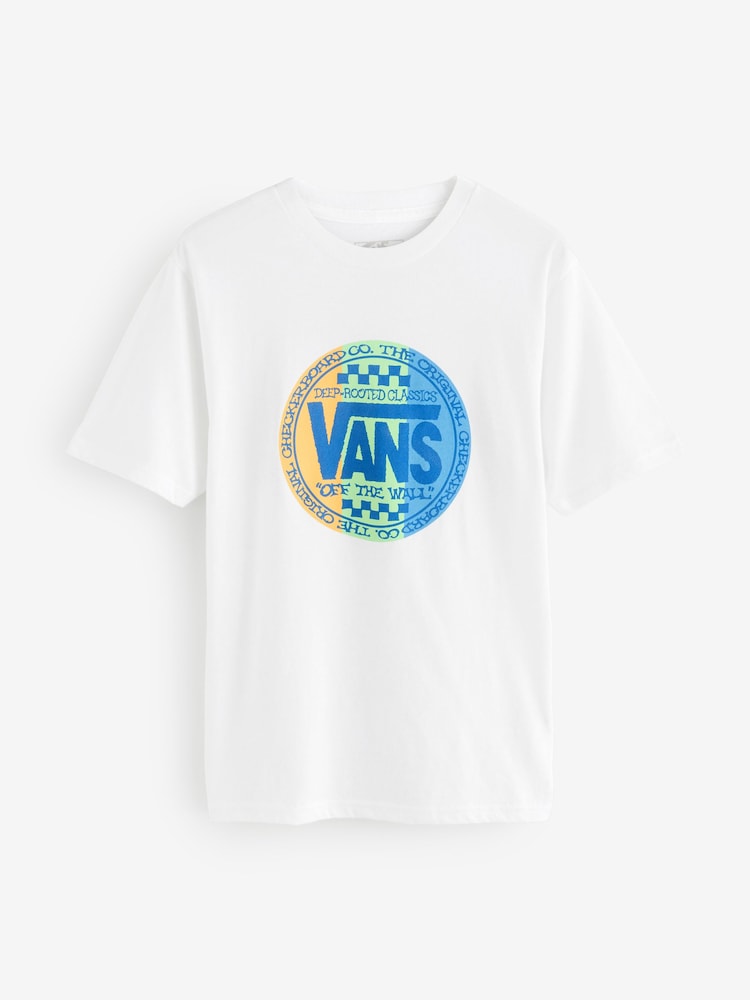 Vans Boys Retro White T-Shirt - Imagen 1 de 4