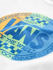 Vans Boys Retro White T-Shirt - Imagen 4 de 4