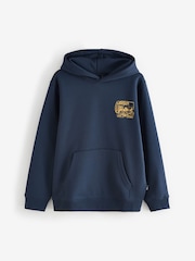 Vans Boys Next Stop Loose 100% Cotton Blue Hoodie - Изображение 1 из 4
