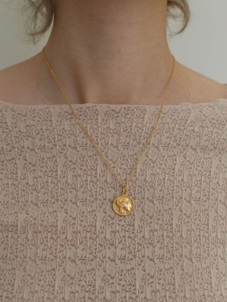Hermina Athens Gold Plated Athena Thin Chain - Image 2 of 5