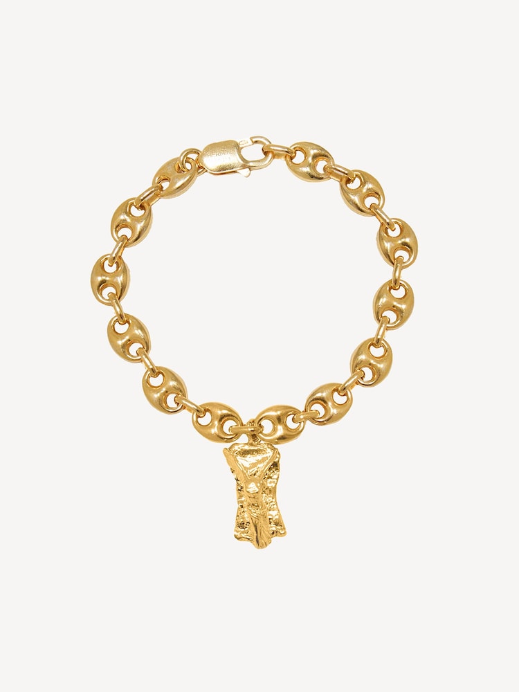 Hermina Athens Gold Sterling Pedestal Moonlight Bracelet - Image 1 of 2