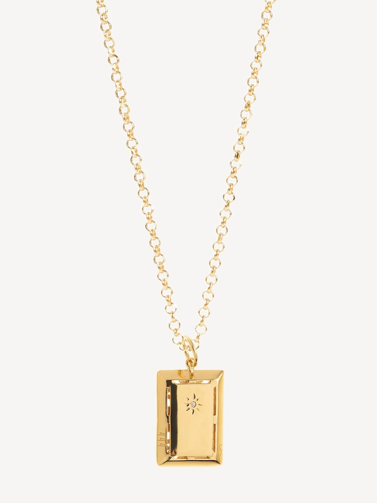 Hermina Athens Gold Plated Angel Pendant Necklace - Image 1 of 4