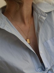 Hermina Athens Gold Plated Angel Pendant Necklace - Image 2 of 4