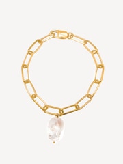 Hermina Athens Gold Plated Asemi Baroque Pearl Bracelet - Image 1 of 3