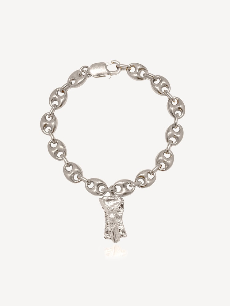 Hermina Athens Silver Sterling Pedestal Moonlight Bracelet - Image 1 of 3