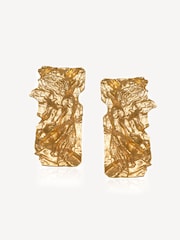 Hermina Athens Gold Plated Nike Foil Earrings - Image 2 of 9