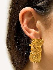 Hermina Athens Gold Plated Nike Foil Earrings - Image 5 of 9