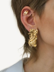 Hermina Athens Gold Plated Nike Foil Earrings - Image 8 of 9