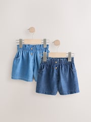 Blue Denim Shorts 2 Pack (3mths-7yrs) - Image 1 of 6