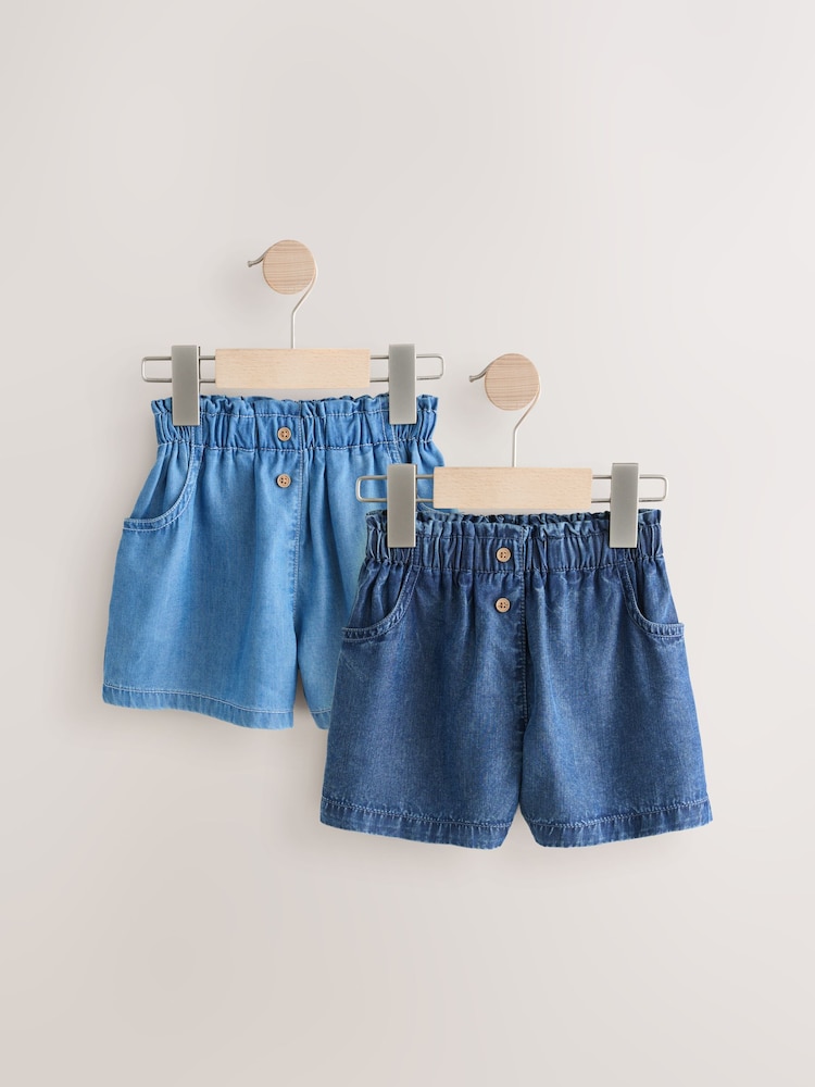 Blue Denim Shorts 2 Pack (3mths-7yrs) - Image 1 of 6