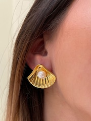 Hermina Athens Gold Plated Kochyli Earrings - Image 2 of 5