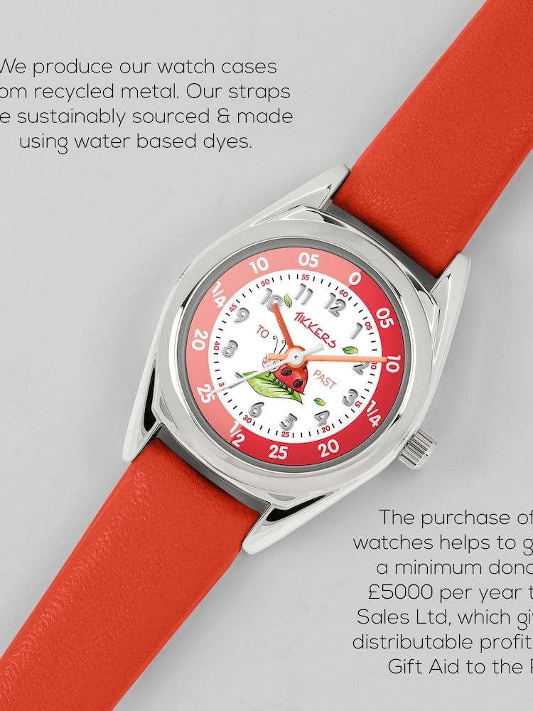 Tikkers Kids Red RSPB Ladybird Watch - Image 2 of 4
