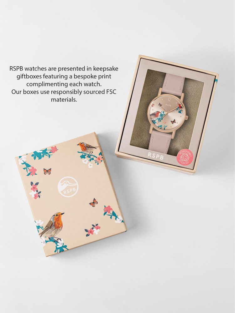 Tikkers Pink RSPB Robin Adult Watch - Image 4 of 4