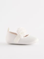 White Satin Baby Corsage Shoes (0-24mths) - Image 2 of 5