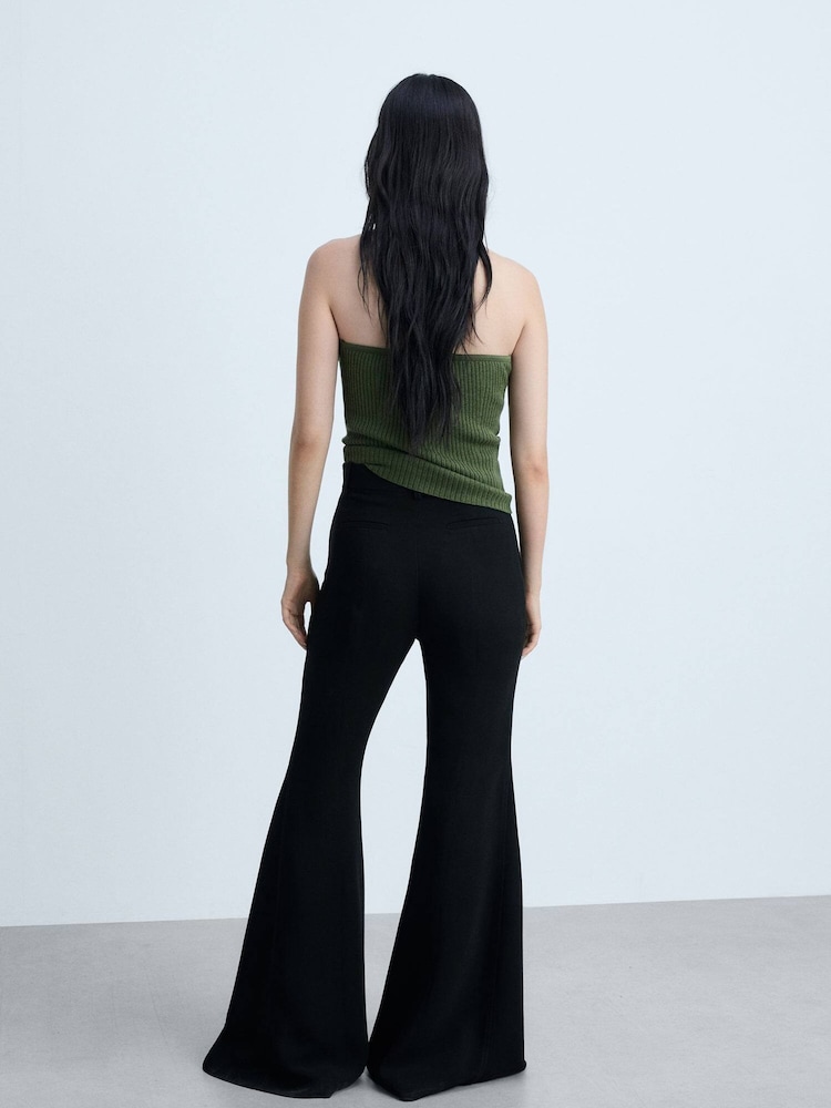 Mango Black Capsule Collection Flared Trouser - Image 2 of 5 Mango Black Capsule Collection Flared Trouser - Image 2 of 5