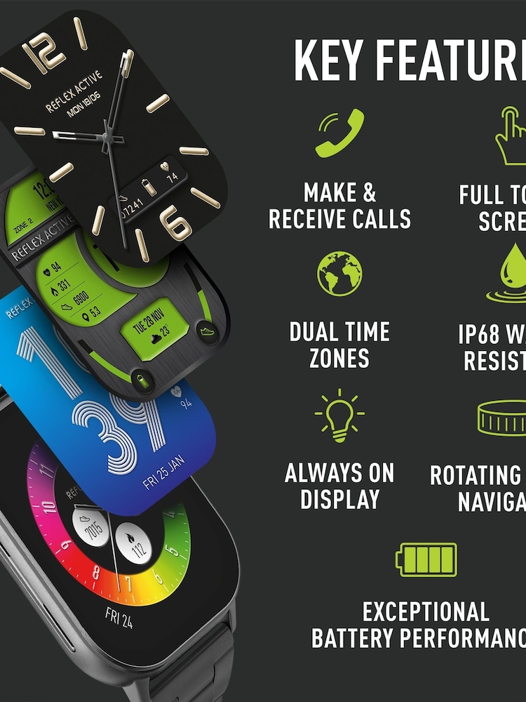 Reflex Active Silver Series 29 Smart Calling Amoled Watch - Image 2 of 6