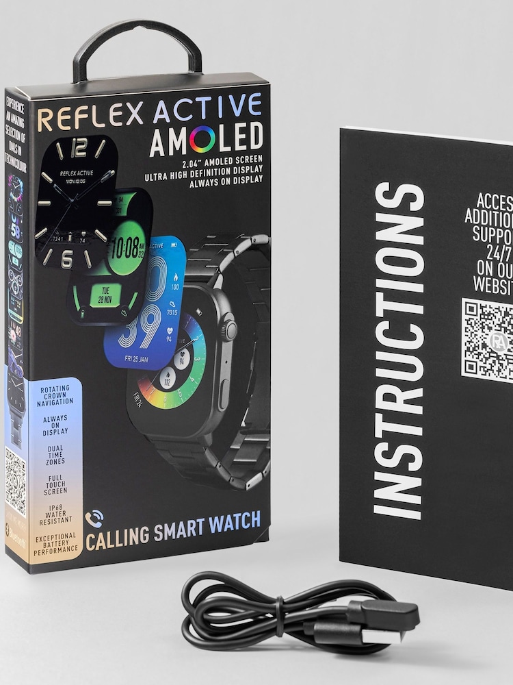 Reflex Active Silver Series 29 Smart Calling Amoled Watch - Image 6 of 6