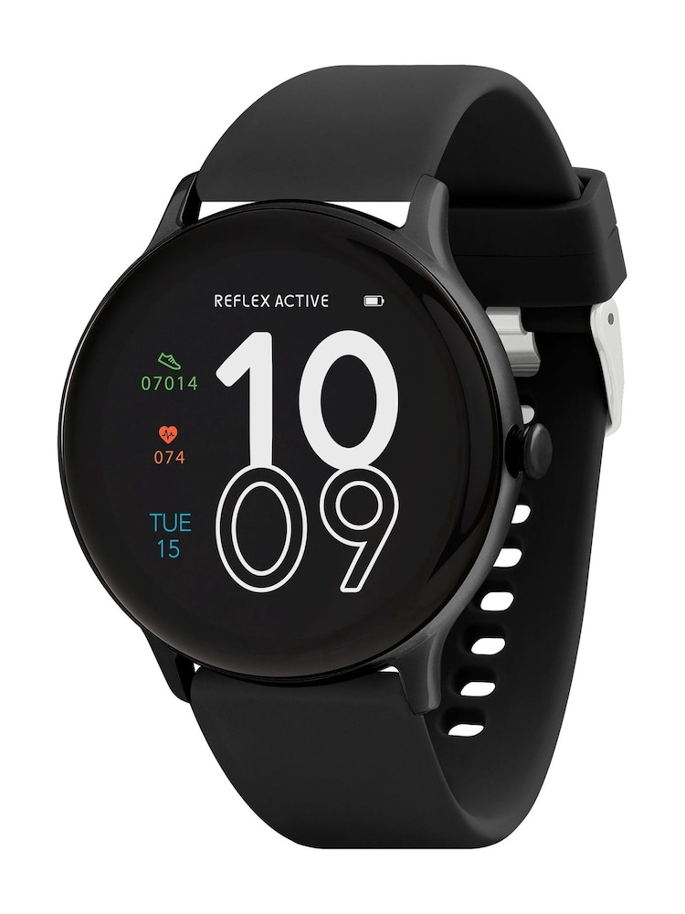 Reflex Active Series 22 Black Silicone Strap Watch - Image 1 of 6