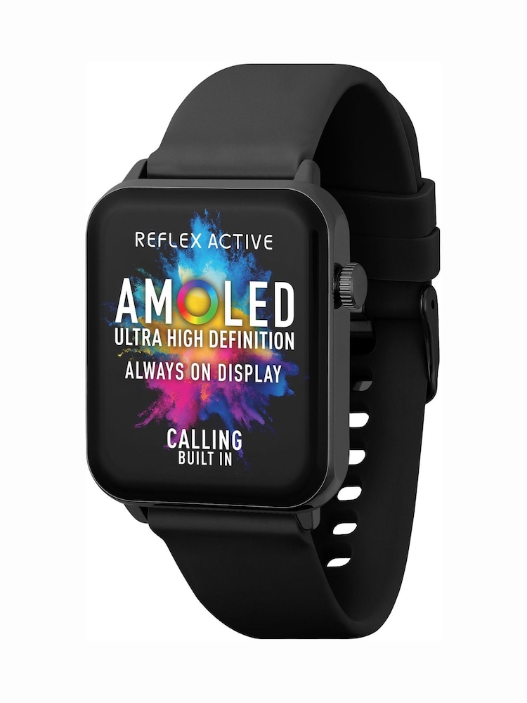 Reflex Active Series 30 Smart Calling Black Amoled Watch - Image 1 of 7