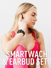 Reflex Active Series 17 Black Strap Smart Watch and True Wireless Sound Earbud Set - Image 2 of 7