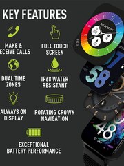 Reflex Active Series 30 Smart Calling Amoled Black Watch - Image 2 of 6