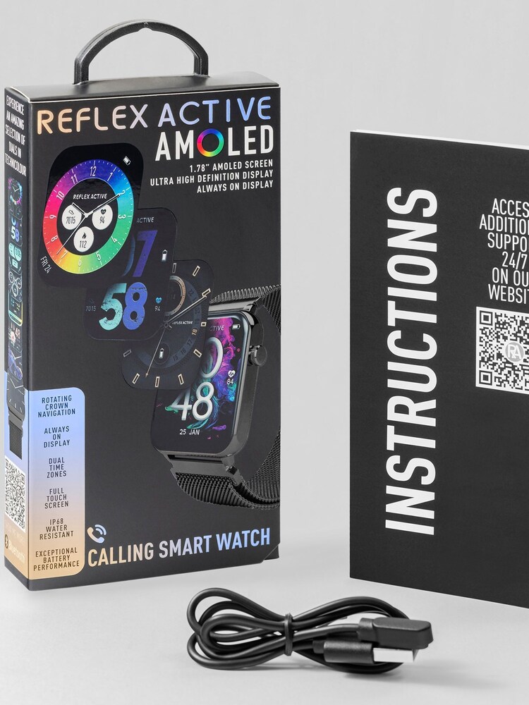 Reflex Active Series 30 Smart Calling Amoled Black Watch - Image 6 of 6