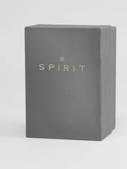 Spirit Gents Tachymeter Polished Silver Silicone Black Watch - Image 4 of 4