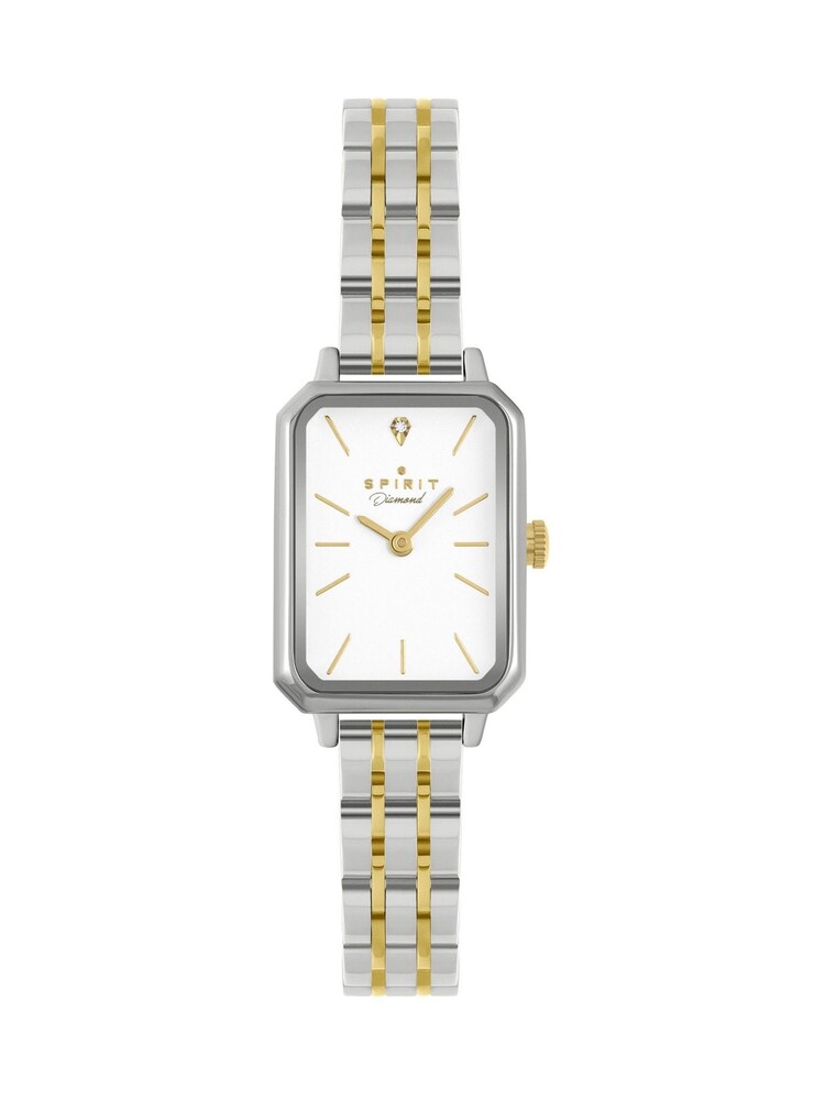 Spirit Ladies Silver Polished Rectangle Bracelet Watch - Image 1 of 1