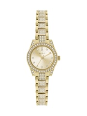 Spirit Ladies Gold Polished Pale Crystal Bracelet Watch - Image 1 of 3
