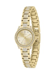 Spirit Ladies Gold Polished Pale Crystal Bracelet Watch - Image 3 of 3
