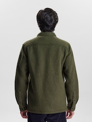 Anerkjendt Green Boiled Wool Overshirt - Image 2 of 6