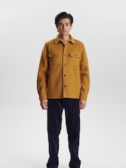 Anerkjendt Orange Boiled Wool Overshirt - Image 1 of 7