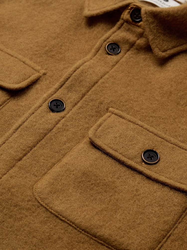 Anerkjendt Orange Boiled Wool Overshirt - Image 7 of 7