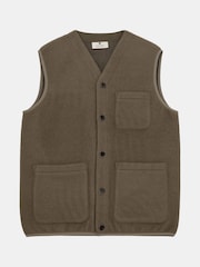 Anerkjendt Cream Boiled Wool Gilet - Image 5 of 7