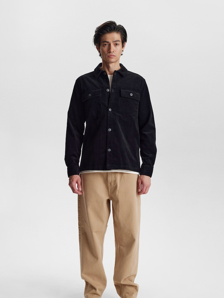 Anerkjendt Black Cord Overshirt - Image 1 of 8